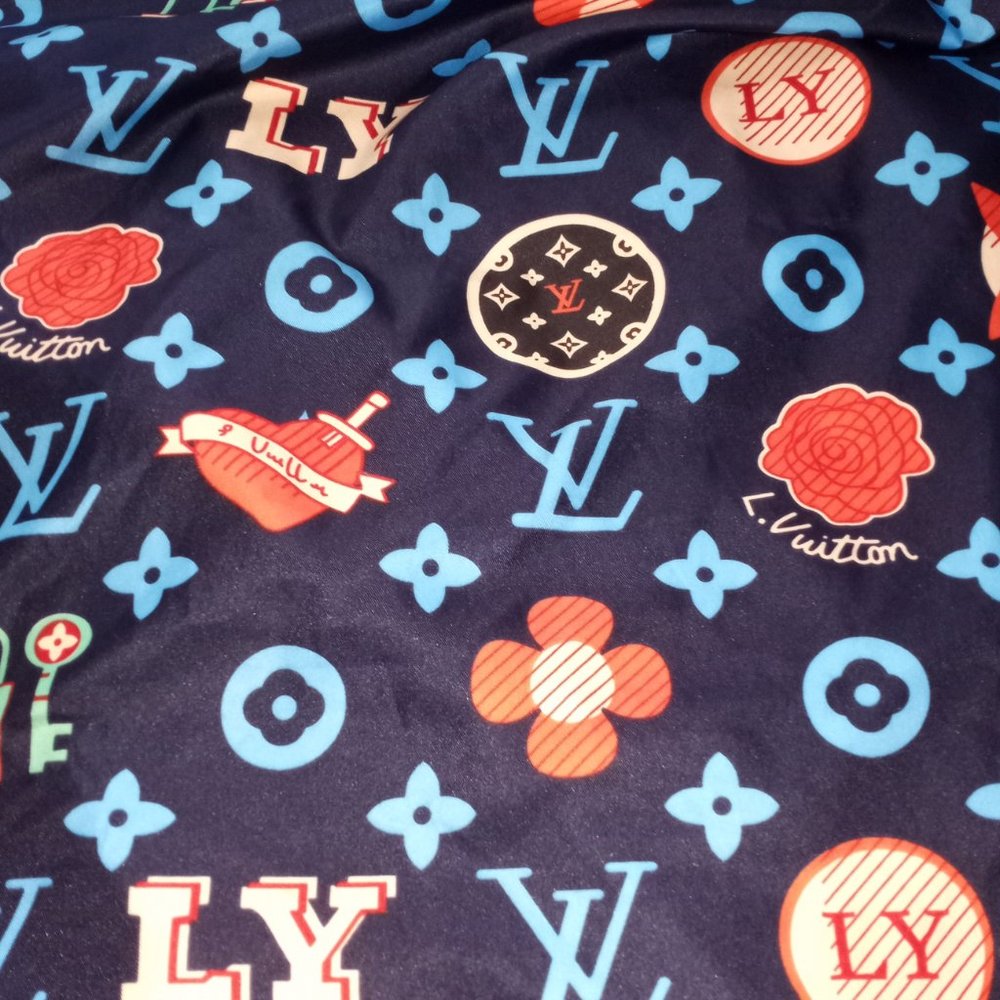 Authentic Louis Vuitton large scarf/fabric square/wrap